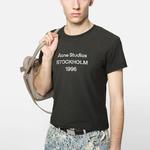 Футболка с логотипом Acne Studios, черный - фото 6