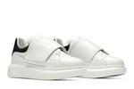 Кроссовки Alexander McQueen Oversized Grip-Strap Sneaker Kids, White Black - фото 8
