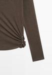 Топ Massimo Dutti FUNNEL NECK, Dark Brown - фото 8