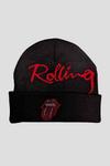 Украшенная шапка-бини с язычком Rolling Stones, черный - фото