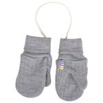 Варежки детские 581 базовые - перчатки Joha, серый - фото