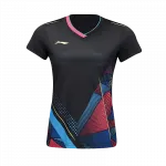 Женская бадминтонная майка LiNing, черный - фото