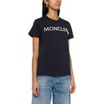 Футболка с вышитым логотипом Moncler, синий - фото 5