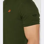 Рубашка-Поло узкого кроя Kenzo, хаки - фото 4