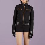 Куртка женская Gucci Canvas, черный / золотой - фото 2