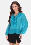 Блуза faina Blouse, Turquoise - фото