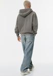 Толстовка PULL&BEAR WASHED BOXY HOODIE, Grey - фото 3