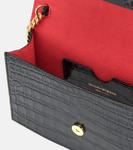 Маленькая кожаная сумка через плечо Skull Alexander McQueen, черный - фото 3