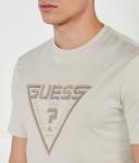 Футболка мужская Guess Active с логотипом, бежевый - фото 4