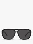 Dolce & Gabbana DG4403 Мужские солнцезащитные очки-авиаторы, черные/серые - фото 3