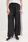 Брюки спортивные Adidas Essentials 3-Stripes Lifestyle Woven Parachute, черный - фото 2