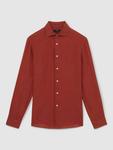 Рубашка Ruban Linen Regular Fit Reiss, Mid Red - фото 3
