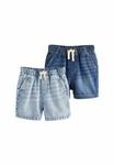 Джинсовые шорты REGULAR FIT - PULL 2 PACK   Next, синий - фото