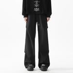 Унисекс карго штаны EUSU, черные [Весна-Осень — Водоотталкивающая ткань] (В комплекте толстовка) - фото 5