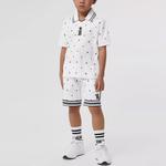 Футболка детская Burberry, белый / черный - фото 3