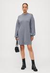 Платье Vero Moda Petite VMNANCY FUNNEL NECK DRESS, Medium Grey Melange/Mottled Grey - фото 2