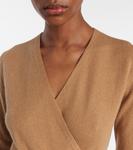 Шерстяное платье-пончо с кашемиром Jardin des Orangers, кэмел - фото 4