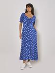 Миди платье Apricot Milkmaid, Indigo - фото 2
