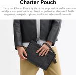 Кошелек Coach Charter Pouch with Signature, Charcoal - фото 2