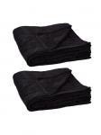 Одеяло relaxdays 2x Kuschel, черный - фото