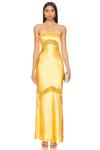 Платье мелроуз Runaway The Label, золотой - фото