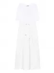 Платье миди с кулиской Herno, белый - фото