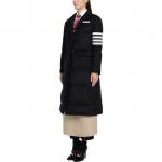 Пуховик 4 bar overcoat THOM BROWNE, синий - фото 5
