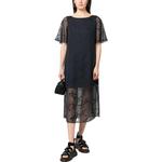 Прозрачное платье миди ARMANI EXCHANGE, синий - фото 4