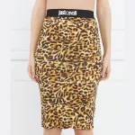 Юбка Just Cavalli, коричневый - фото