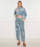 Пузырь джинсовой Рубашка Cropped fit One Teaspoon, синий - фото 2