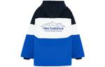 Куртка New Balance Color Block Windbreaker 'Blue White Black', синий - фото 2