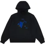 Худи с флоковой печатью ADER ERROR, черный - фото