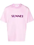 Футболка с вышитым логотипом Sunnei, розовый - фото