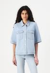 Блузка на пуговицах ONLBELLE SHIRT ONLY, деним - фото