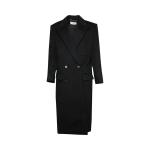 Пальто Saint Laurent Double Breasted Long-Sleeve 'Black Profond', черный - фото 2