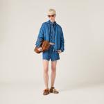 Джинсовые бермуды MIU MIU, темно-синий - фото 5