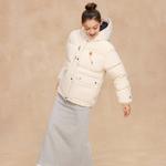 Champion Женская пуховая куртка, Ecru - фото 5