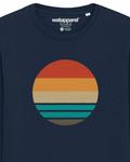 Толстовка Watapparel Retro Sunset Ocean, темно-синий - фото 4