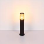 Торшер для наружного освещения, нержавеющая сталь, черный, дымчатый, H 80 см Globo Lighting - фото 6