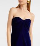 Платье без бретелек Tom Ford, индиго - фото 4