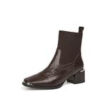 ST&SAT Женские ботинки черно-коричневые - фото 4