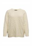 Джемпер Vero Moda Curve Jumper, Birch/Off-White - фото 5