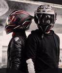 Шлем мотоциклетный Yagteycll Bluetooth, черный / зеленый - фото 2