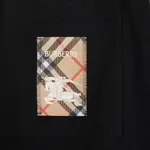 Шорты Check label Burberry, черный - фото 7