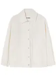 Куртка-рубашка с логотипом JIL SANDER, белый - фото