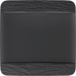 Ужинная тарелка Villeroy & Boch, 28x28 см, черный - фото