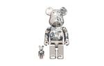АртИгрушка BE@RBRICK X Bape Camo Shark Silver 100％+400％ - фото
