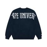 Свитшот *A Bathing APE Moonface Aape, серо-белый - фото 4