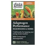 Растительная добавка Gaia Herbs Adaptogen Performance грибы и травы, 60 веганских капсул - фото