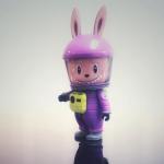 POP MART Лабубу астронавт, фиолетовый модный фигурки - фото 3